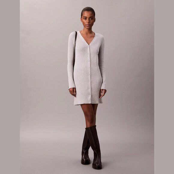 Calvin Klein | Cotton Rib Duster - Picture 3 of 9